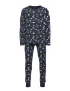 Nkmnightset Dark Sapphire Space Noos Pyjamas Sett Blue Name It