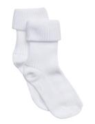 Cotton Rib Baby Socks Socks & Tights Baby Socks White Mp Denmark