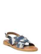 Sandals - Flat - Open Toe - Op Flate Sandaler Blue ANGULUS
