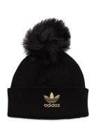 W Fur Pom Beani Accessories Headwear Beanies Black Adidas Originals