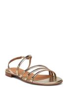 Sandals Flate Sandaler Gold Billi Bi