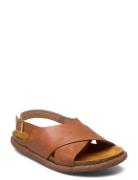 Sandals - Flat - Open Toe - Op Flate Sandaler Brown ANGULUS