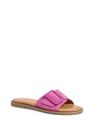 Women Slides Flate Sandaler Pink Tamaris