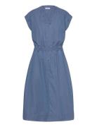 Dresses Light Woven Knelang Kjole Blue Esprit Casual