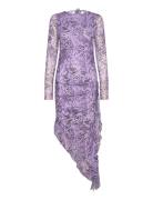 Charmcras Dress Knelang Kjole Purple Cras
