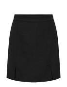 Onlnova Life Lux Taylor Slit Skirt Solid Kort Skjørt Black ONLY