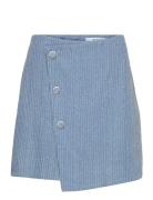 Msvelmia Short Skirt Kort Skjørt Blue Minus
