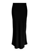 Yaspella Hw Maxi Skirt S. Noos Knelangt Skjørt Black YAS