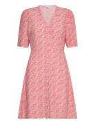 Ellen Short Dress Kort Kjole Pink Once Untold