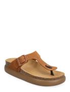 Sl Anais Chunky Suede Flate Sandaler Brown Scholl