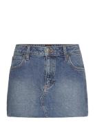Mini Skirt Kort Skjørt Blue Lee Jeans