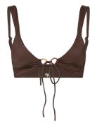 The Athena Top Swimwear Bikinis Bikini Tops Triangle Bikinitops Brown ...