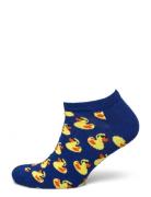 Rubber Duck Low Sock Ankelsokker Korte Strømper Blue Happy Socks