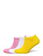 3-Pack Solid Low Socks Ankelsokker Korte Strømper Yellow Happy Socks