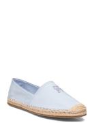 Embroidered Flat Espadrille Sandaler Espadrilles Lave Blue Tommy Hilfi...