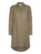 Mmrielle Linen Dress Kort Kjole Khaki Green MOS MOSH