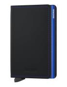 Sm-Black & Blue Bags Card Holders & Wallets Card Holder Black Secrid