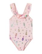 Nmfzamar Swimsuit Badedrakt Badetøy Pink Name It