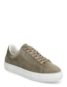 Slhdavid Chunky Clean Suede Trainer B Lave Sneakers Khaki Green Select...