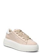 Women Lace-Up Sko Med Snøring Lave Beige Tamaris