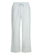 Pant Cotton Stripe Pyjamasbukser Pysjbukser Blue Hunkemöller