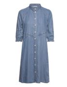Dress Woven Knelang Kjole Blue Gerry Weber Edition