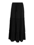 Vimesa Hw Long Skirt/Su/Ft/Ka Langt Skjørt Black Vila