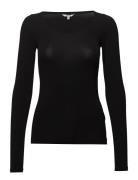Anna Tops T-shirts & Tops Long-sleeved Black MbyM
