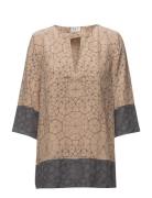 Day Electric Tops Blouses Long-sleeved Beige Day Birger Et Mikkelsen