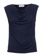 Rwbiarritz Sl Waterfall T-Shirt Tops T-shirts & Tops Sleeveless Navy R...