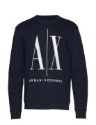 Sweatshirt Tops Sweat-shirts & Hoodies Sweat-shirts Blue Armani Exchan...