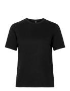 Yassarita O-Neck Tee Tops T-shirts & Tops Short-sleeved Black YAS