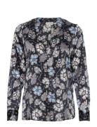 Santena Tops Blouses Long-sleeved Blue Dea Kudibal