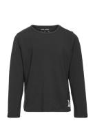Basic Ls Tee Tencel™ Tops T-shirts Long-sleeved T-shirts Black Mini Ro...