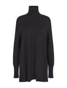 Sc-Dollie Tops Knitwear Turtleneck Black Soyaconcept