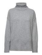 Lounge Rollneck Sweater Tops Knitwear Turtleneck Grey GANT