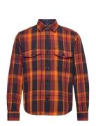D1. Heavy Twill Check Overshirt Tops Overshirts Multi/patterned GANT