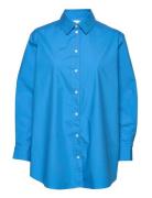 Haley Shirt 14205 Tops Shirts Long-sleeved Blue Samsøe Samsøe