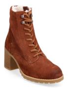 Clarkwell Lace Shoes Boots Ankle Boots Ankle Boots With Heel Brown Cla...