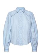 Yaskenora Ls Shirt S. Noos Tops Shirts Long-sleeved Blue YAS