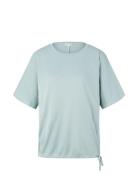 T-Shirt Fluent Batwing Tops T-shirts & Tops Short-sleeved Blue Tom Tai...