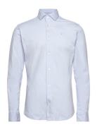 Clean Formal Stretch Shirt L/S Tops Shirts Business Blue Clean Cut Cop...