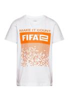 Nkmfadil Fifae Ss Top Box Sky Tops T-shirts Short-sleeved White Name I...