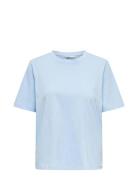 Onlonly S/S Tee Jrs Noos Tops T-shirts & Tops Short-sleeved Blue ONLY
