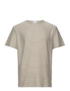 Slhrelaxsobb Stripe Ss O-Neck Tee W Tops T-shirts Short-sleeved Grey S...