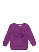 Nmfnasja Ls Swe Bru Pb Tops Sweat-shirts & Hoodies Sweat-shirts Purple...