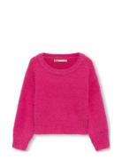 Kmgpiumo L/S Pullover Cp Knt Tops Knitwear Pullovers Pink Kids Only