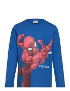 Top Ls Spiderman Tops T-shirts Long-sleeved T-shirts Blue Lindex