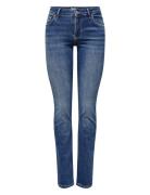 Onlalicia Reg Strt Dnm Dot879 Noos Bottoms Jeans Straight-regular Blue...