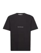 Institutional Modern Ottoman Tee Tops T-shirts Short-sleeved Black Cal...